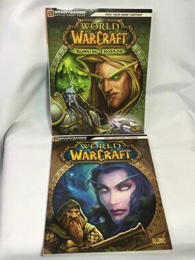 World Of Warcraft Bradygames Guide Books Lot Of 2: Burning Crusade and 1ST VG